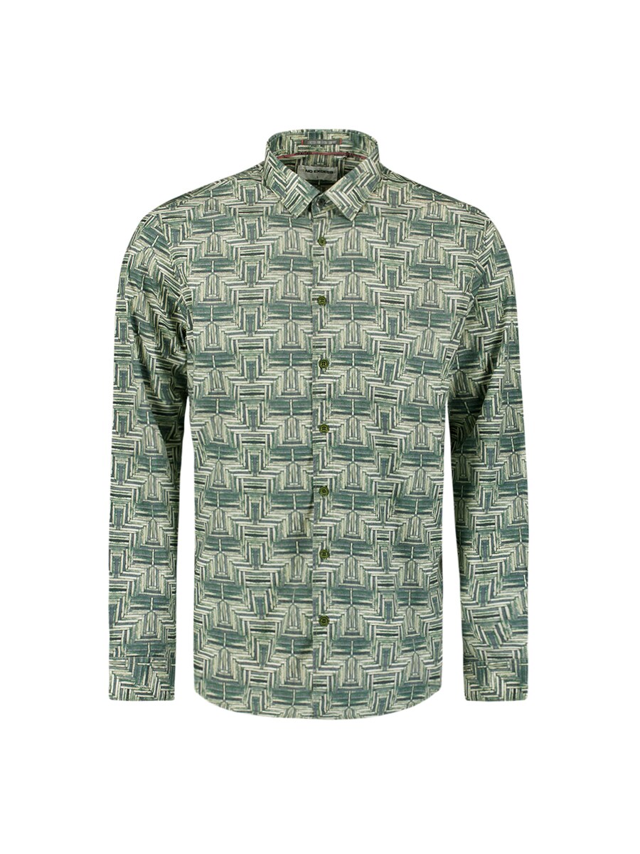 Рубашка на пуговицах Comfort fit No Excess, светло-зеленый/темно-зеленый
Рубашка на пуговицах Comfort fit No Excess, светло-зеленый/темно-зеленый