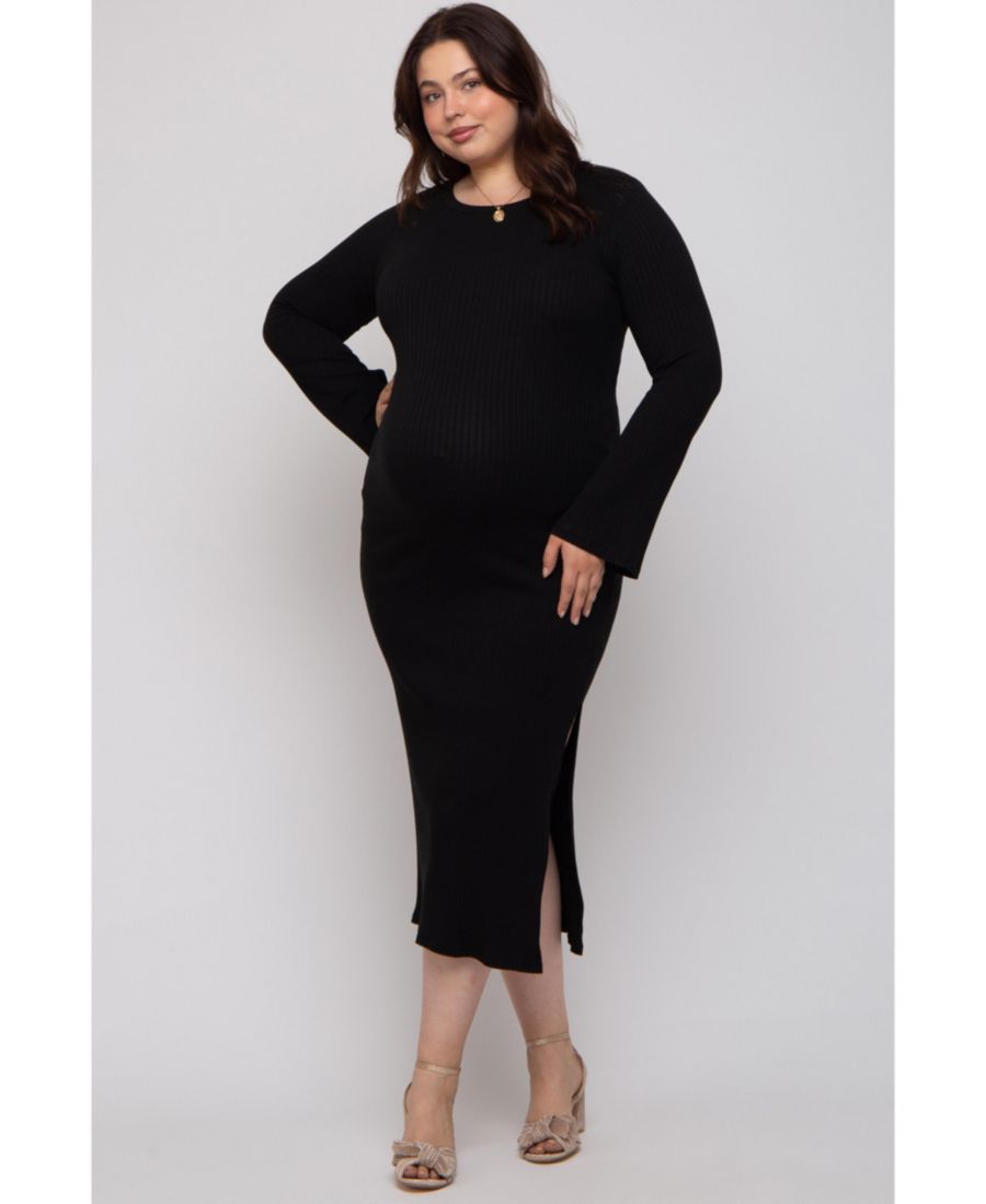 Длинное платье большого размера, темно-зеленого цвета в рубчик с боковым разрезом Pinkblush, Black
Длинное платье большого размера, темно-зеленого цвета в рубчик с боковым разрезом Pinkblush, Black