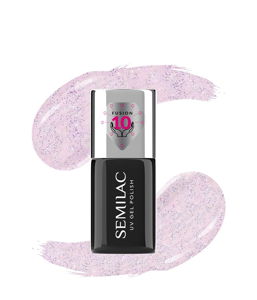 Гель-лак для ногтей Semilac Extend Care 5in1 UV Gel Polish, 806 Glitter Delicate Pink, 7 ml
Гель-лак для ногтей Semilac Extend Care 5in1 UV Gel Polish, 806 Glitter Delicate Pink, 7 ml