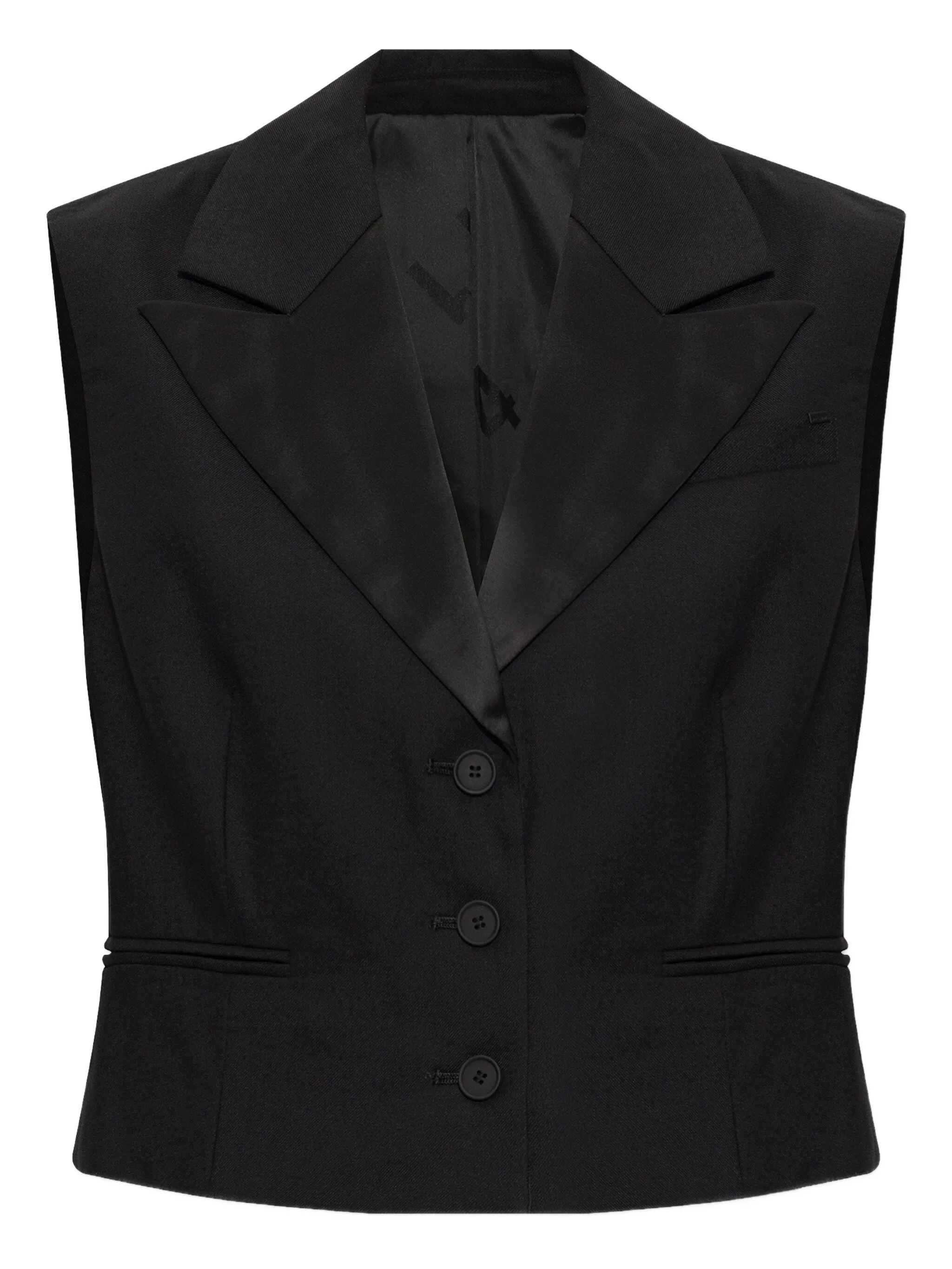 Жилет Noa на пуговицах Allsaints, черный
Жилет Noa на пуговицах Allsaints, черный