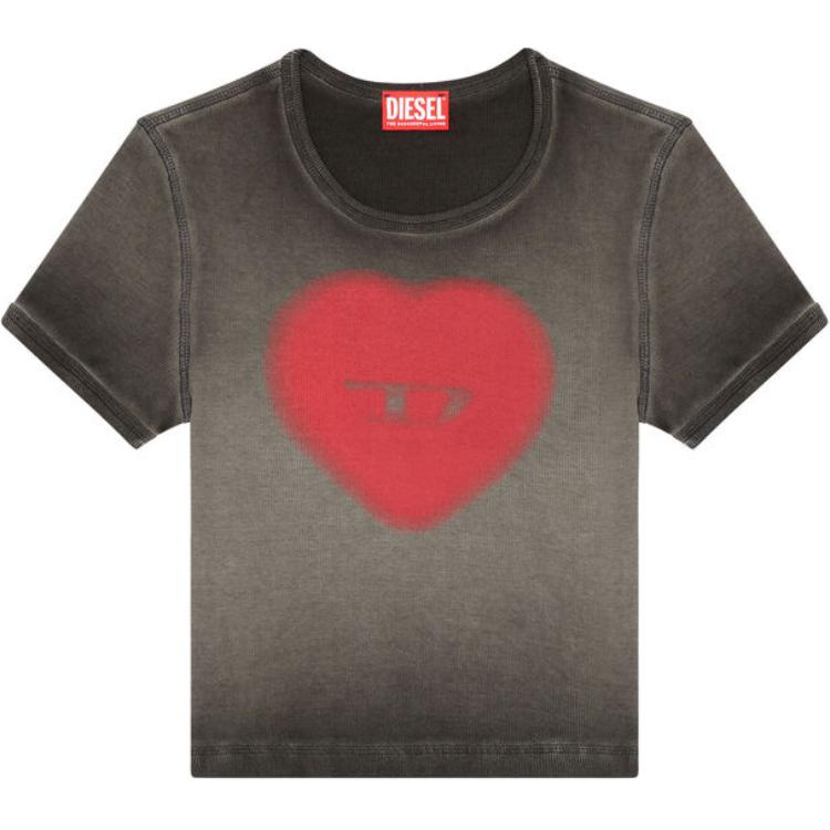 Футболка с принтом в виде сердца и логотипом t ele DIESEL, серый
Футболка с принтом в виде сердца и логотипом t ele DIESEL, серый