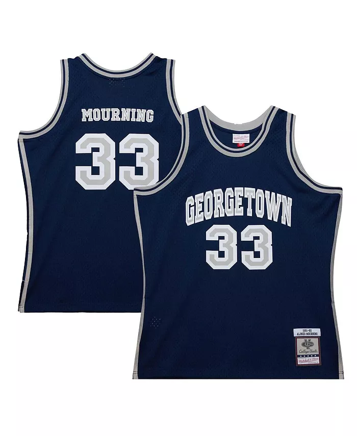 Мужская майка игрока Alonzo Mourning Navy Georgetown Hoyas 1991/92 Swingman Mitchell & Ness
Мужская майка игрока Alonzo Mourning Navy Georgetown Hoyas 1991/92 Swingman Mitchell & Ness