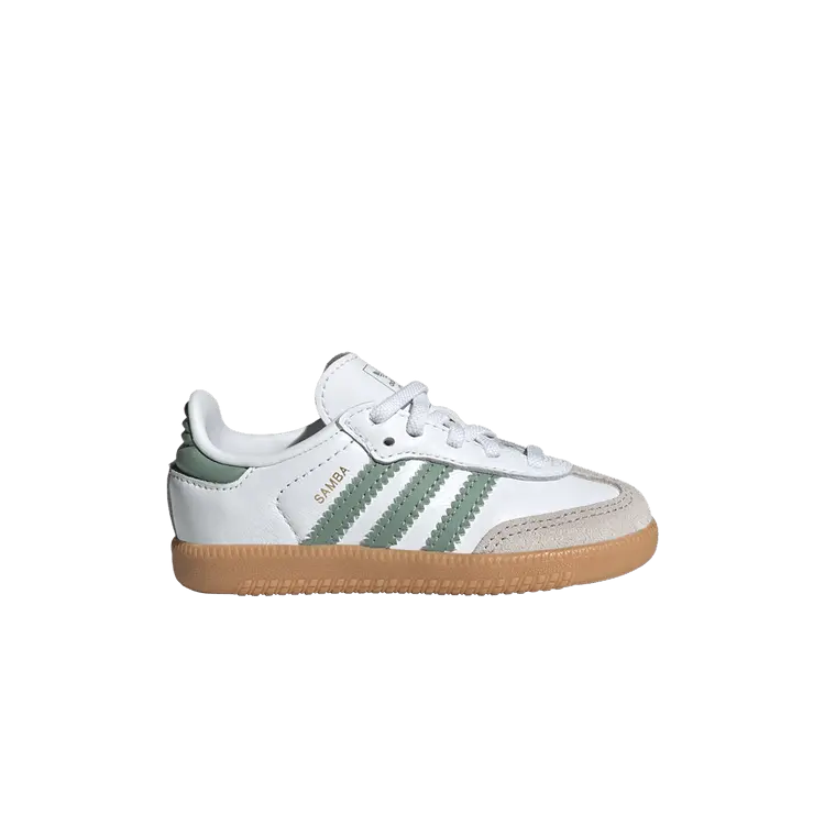 Кроссовки adidas Samba OG I White Silver Green, белый
Кроссовки adidas Samba OG I White Silver Green, белый