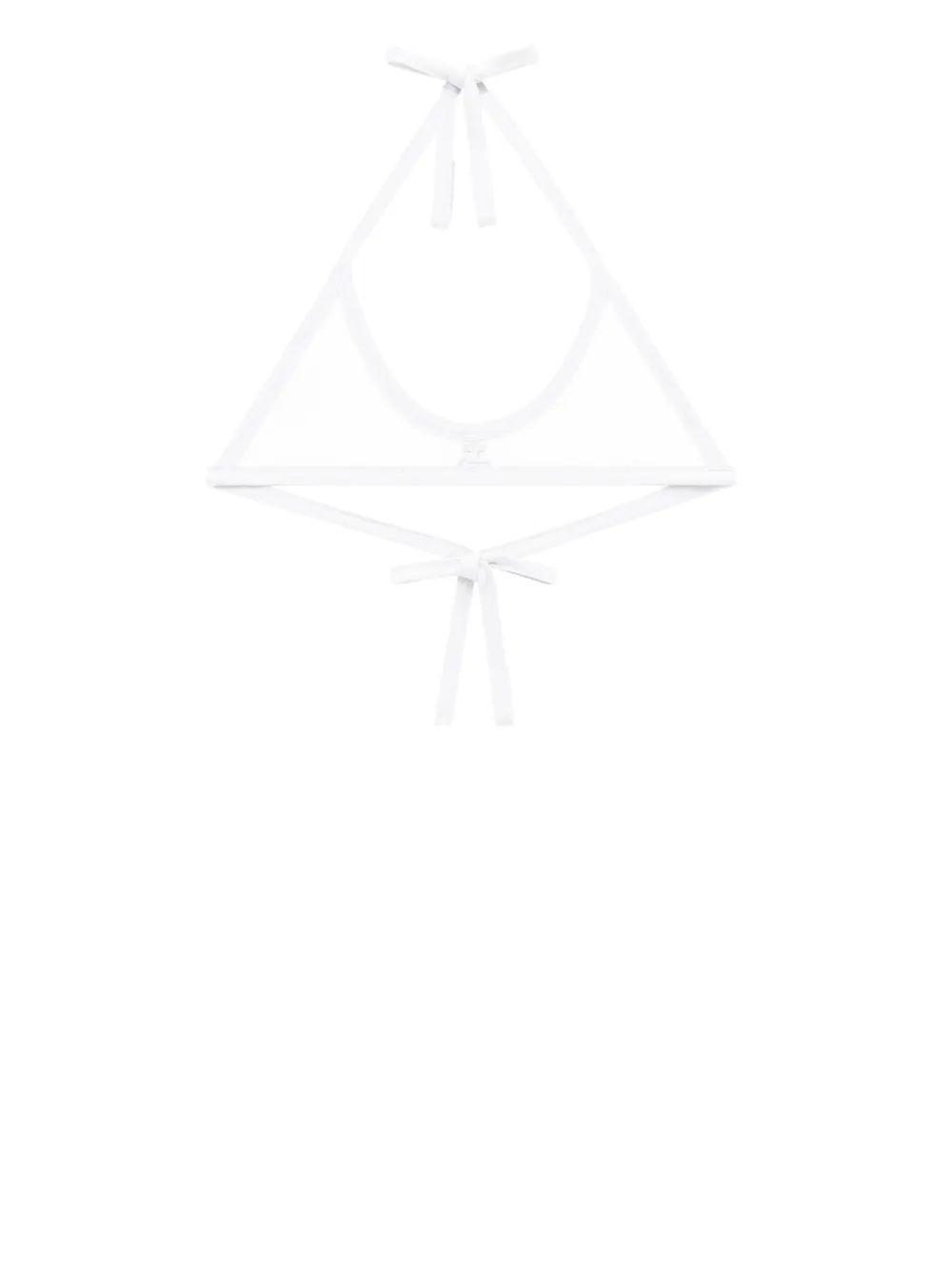 Бюстгальтер-бралетт с контрастной отделкой Courrèges, белый
Бюстгальтер-бралетт с контрастной отделкой Courrèges, белый