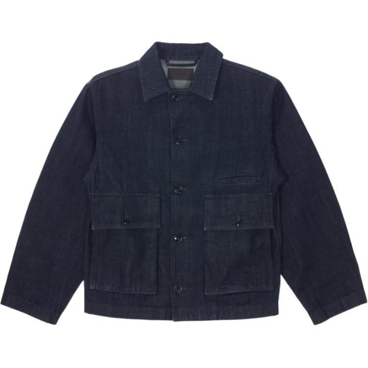 Джинсовая куртка с карманами и декором Lemaire, индиго
Джинсовая куртка с карманами и декором Lemaire, индиго