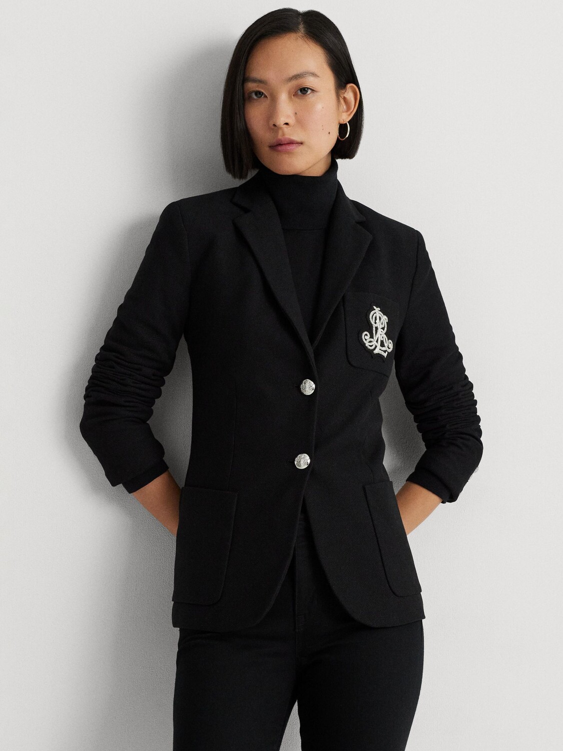 Жаккардовый блейзер с нашивками Lauren Anfisa Ralph Lauren, поло черный
Жаккардовый блейзер с нашивками Lauren Anfisa Ralph Lauren, поло черный