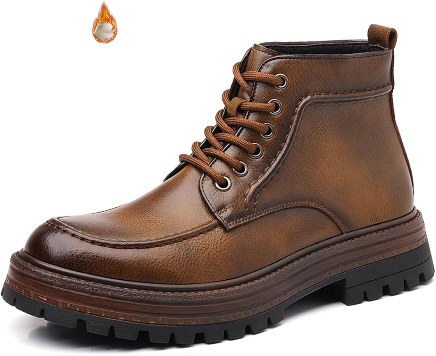 Мужские кожаные массивные ботинки-чукка на платформе с круглым носком, шнуровкой, утепленные мехом, с рифленой подошвой, водонепроницаемые, противоскользящие, оксфорды, ботильоны в стиле ретро, модные мотоциклетные Ptnoka, коричневый
Мужские кожаные массивные ботинки-чукка на платформе с круглым носком, шнуровкой, утепленные мехом, с рифленой подошвой, водонепроницаемые, противоскользящие, оксфорды, ботильоны в стиле ретро, модные мотоциклетные Ptnoka, коричневый