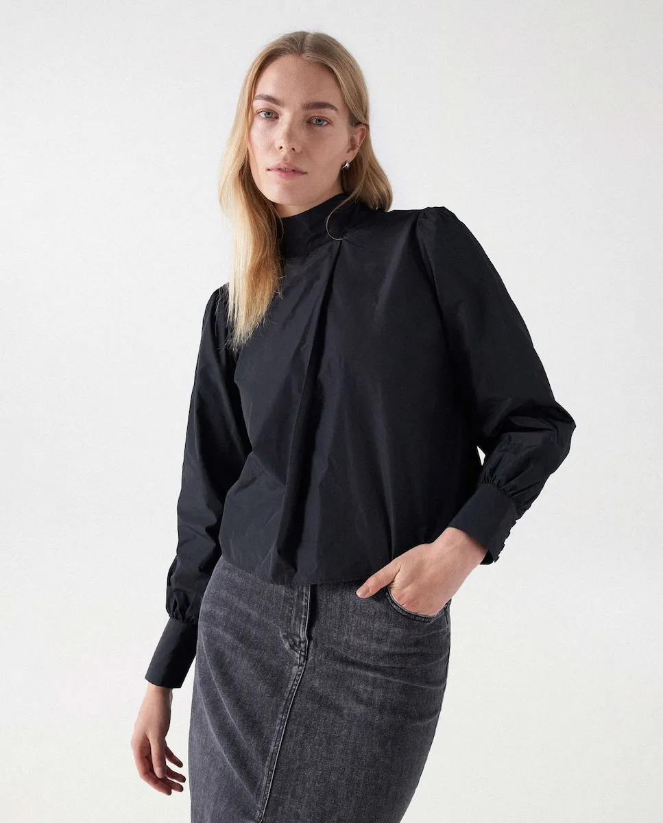 Женская блузка с декоративным бантом и объемными рукавами Salsa Jeans, черный
Женская блузка с декоративным бантом и объемными рукавами Salsa Jeans, черный