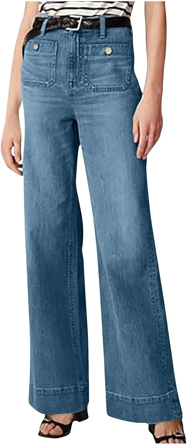 Женские джинсы High Waisted Wide Leg Plus Size, свободные, с эффектом подтяжки Olivcker
Женские джинсы High Waisted Wide Leg Plus Size, свободные, с эффектом подтяжки Olivcker