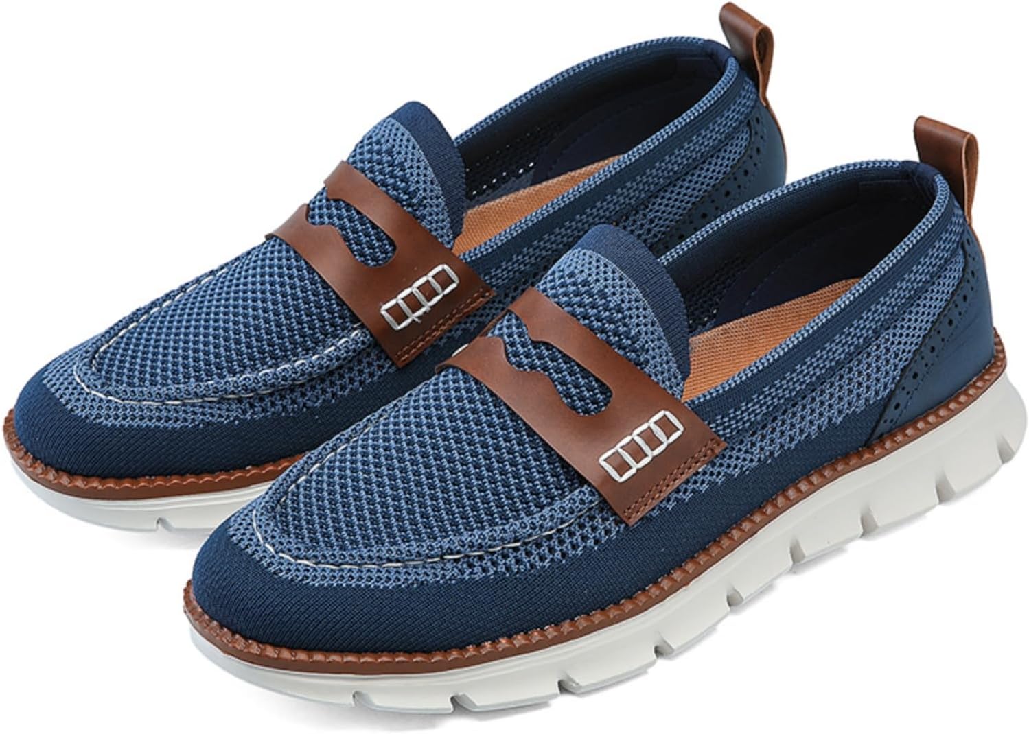 Мужские синие вязаные лоферы - лаковые слипоны - повседневная обувь с кожаными вставками, легкие и удобные для ежедневной носки Aokisx
Мужские синие вязаные лоферы - лаковые слипоны - повседневная обувь с кожаными вставками, легкие и удобные для ежедневной носки Aokisx