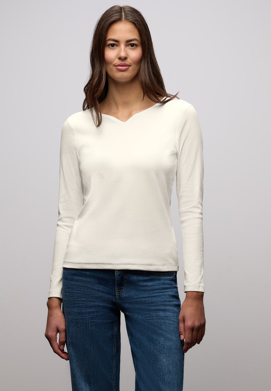 Топ Street One Long sleeved top, Weiß/Off-White
Топ Street One Long sleeved top, Weiß/Off-White