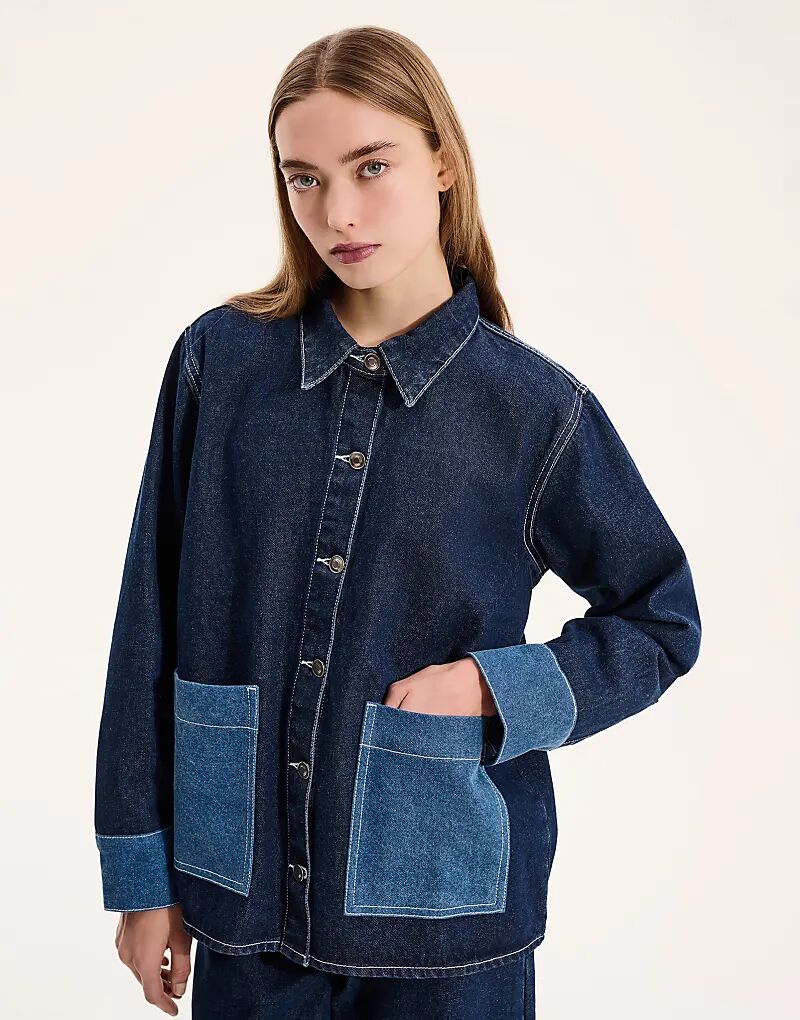 Рубашка OMNES Mangus с застежкой на пуговицы и контрастными карманами синего цвета
Рубашка OMNES Mangus с застежкой на пуговицы и контрастными карманами синего цвета