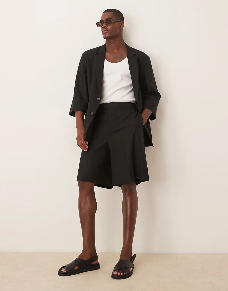 Шорты-бермуды ASOS DESIGN из льняной смеси черного цвета с эластичной талией
Шорты-бермуды ASOS DESIGN из льняной смеси черного цвета с эластичной талией