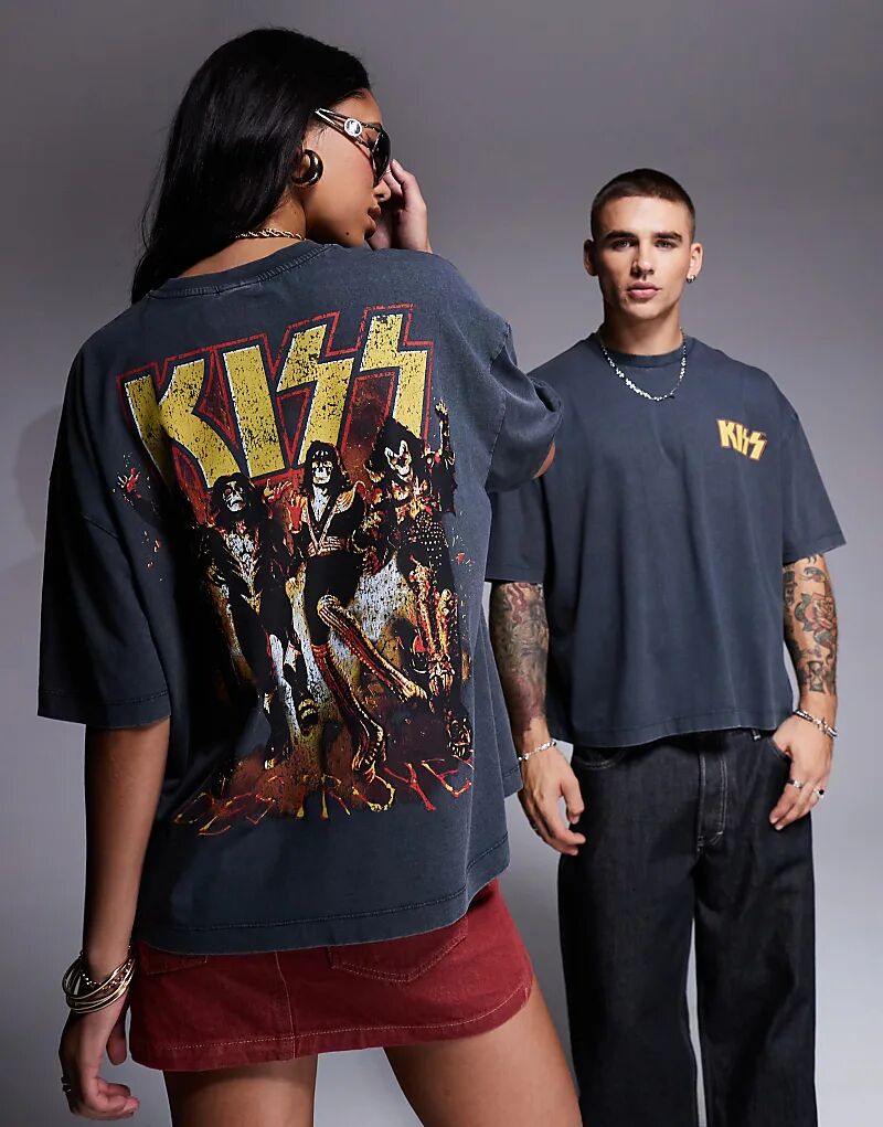 Свободная футболка унисекс свободного кроя с принтом KISS черного цвета ASOS DESIGN
Свободная футболка унисекс свободного кроя с принтом KISS черного цвета ASOS DESIGN
