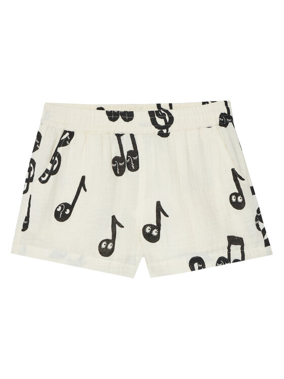 Шорты из ткани regular fit 2523016210 Mini Rodini, белый 
Шорты из ткани regular fit 2523016210 Mini Rodini, белый