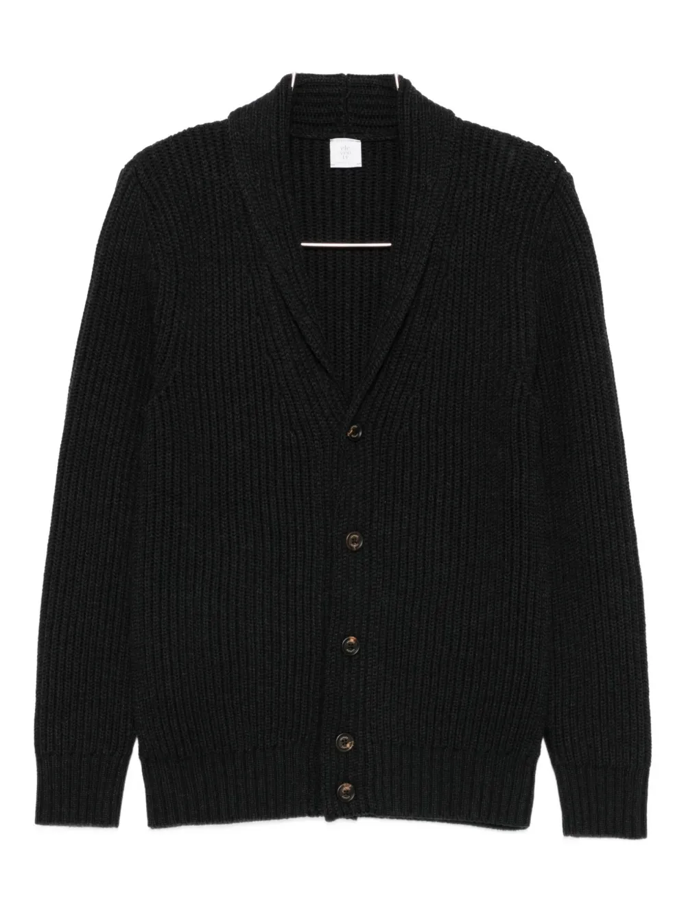 Кардиган с шалевым воротником в рубчик Eleventy, серый
Кардиган с шалевым воротником в рубчик Eleventy, серый