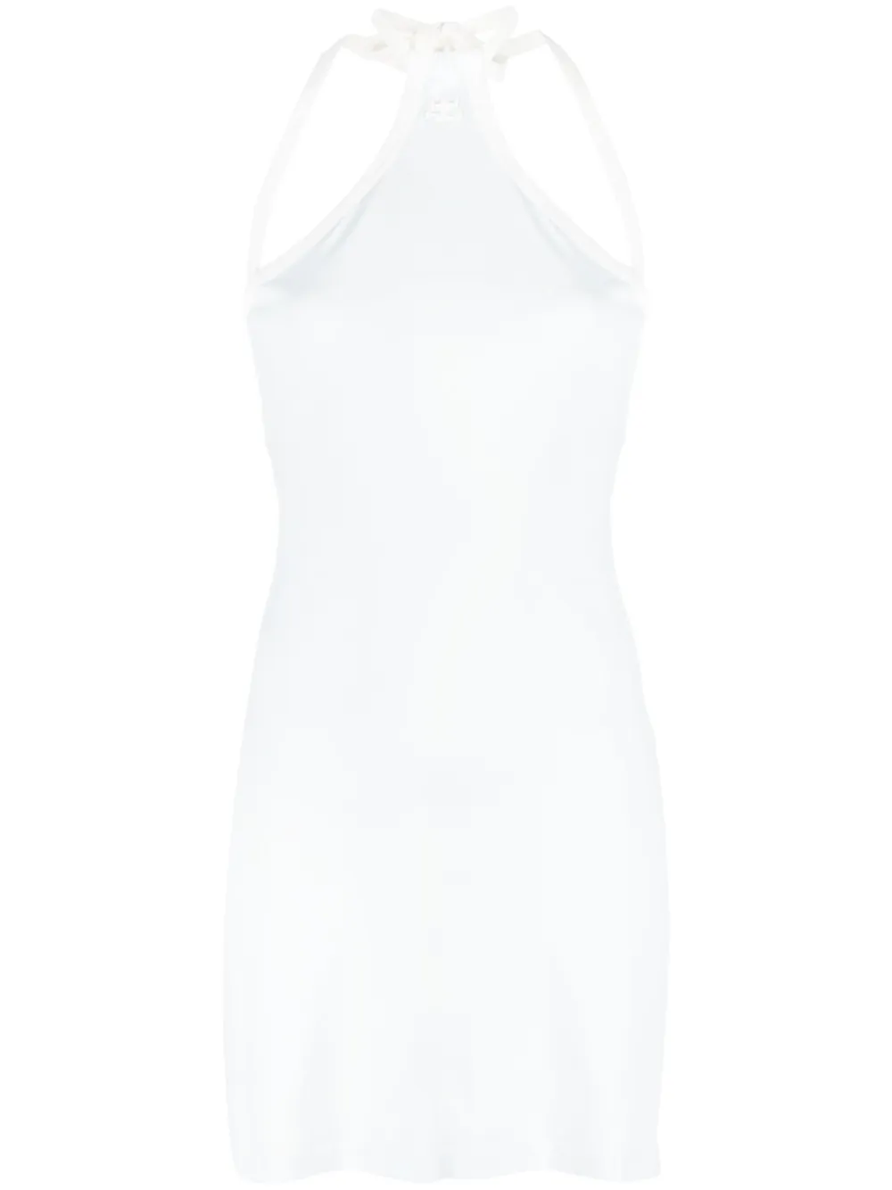 Трикотажное платье мини с вышитым логотипом Courrèges, синий
Трикотажное платье мини с вышитым логотипом Courrèges, синий