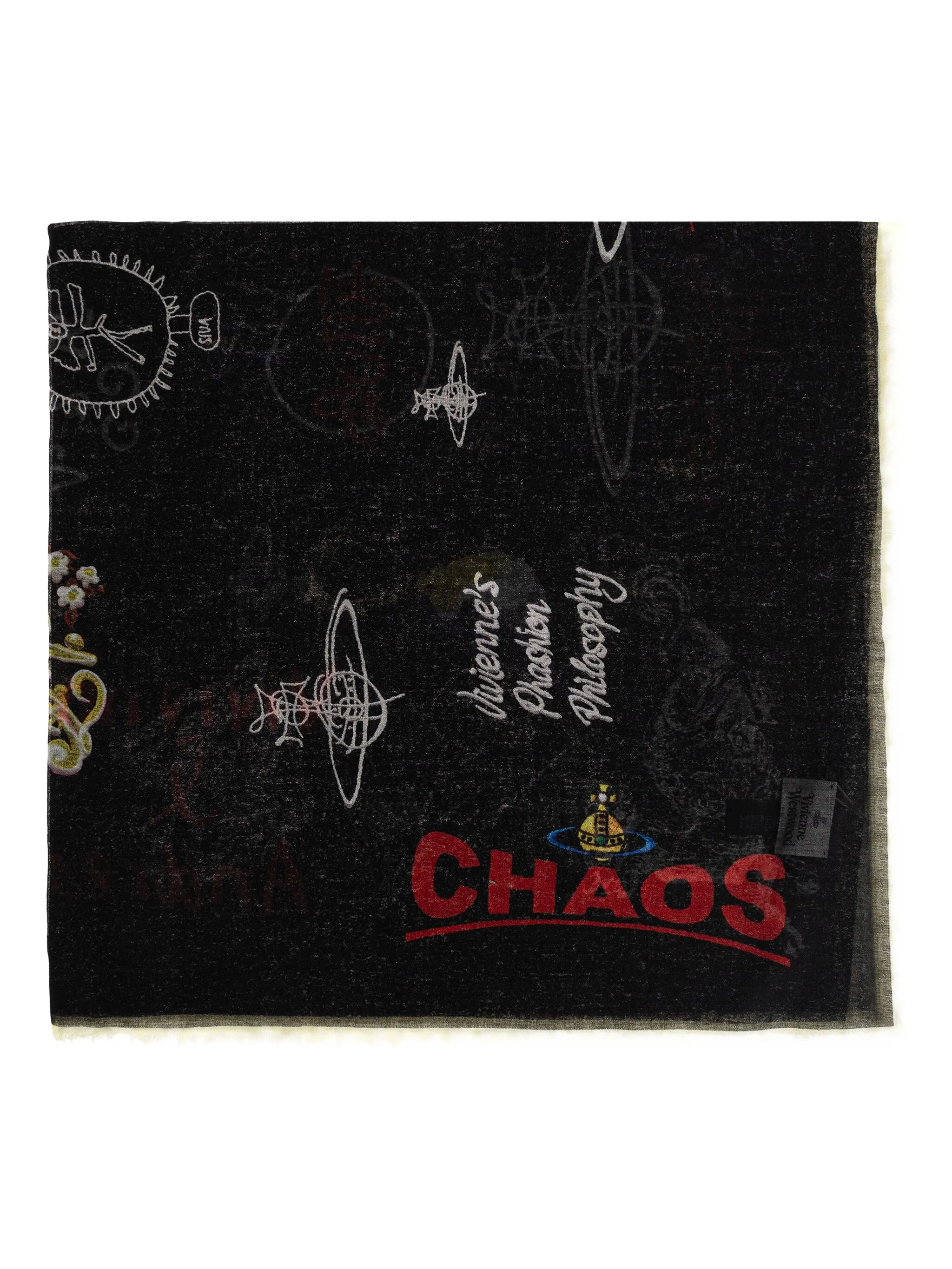 Шерстяной шарф с бахромой Vivienne Westwood, черный
Шерстяной шарф с бахромой Vivienne Westwood, черный