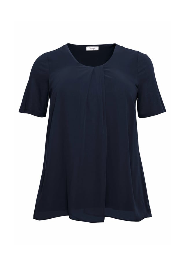 Блузка-Рубашка в многослойном образе Sheego, синий
Блузка-Рубашка в многослойном образе Sheego, синий