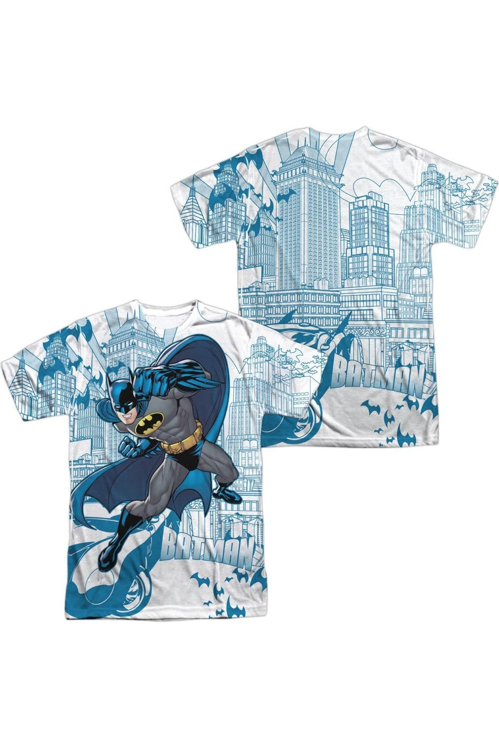 Футболка Batman Skyline All Over (принт спереди/сзади) с коротким рукавом для взрослых из 100% полиэстера Gildan, белый
Футболка Batman Skyline All Over (принт спереди/сзади) с коротким рукавом для взрослых из 100% полиэстера Gildan, белый