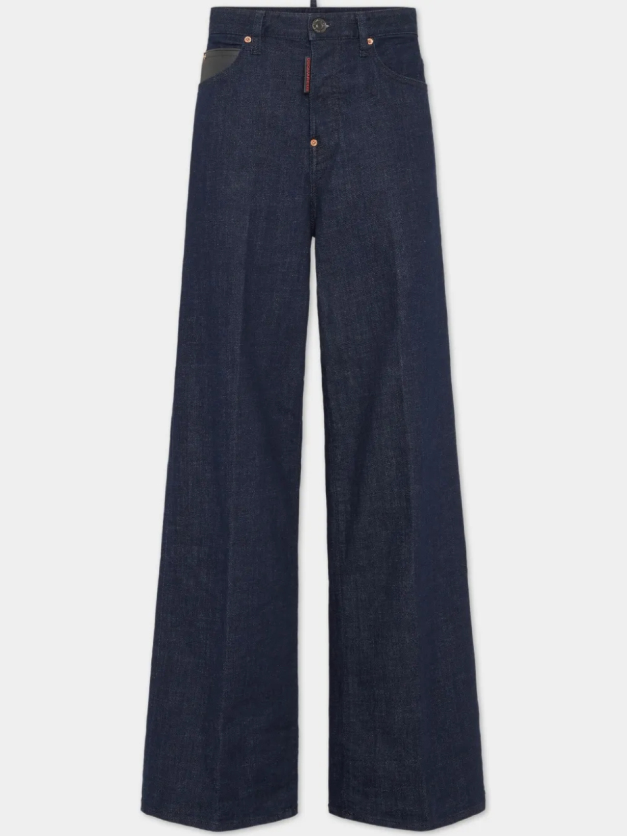 Джинсы с широкими штанинами и нашивкой-логотипом DSQUARED2, синий
Джинсы с широкими штанинами и нашивкой-логотипом DSQUARED2, синий