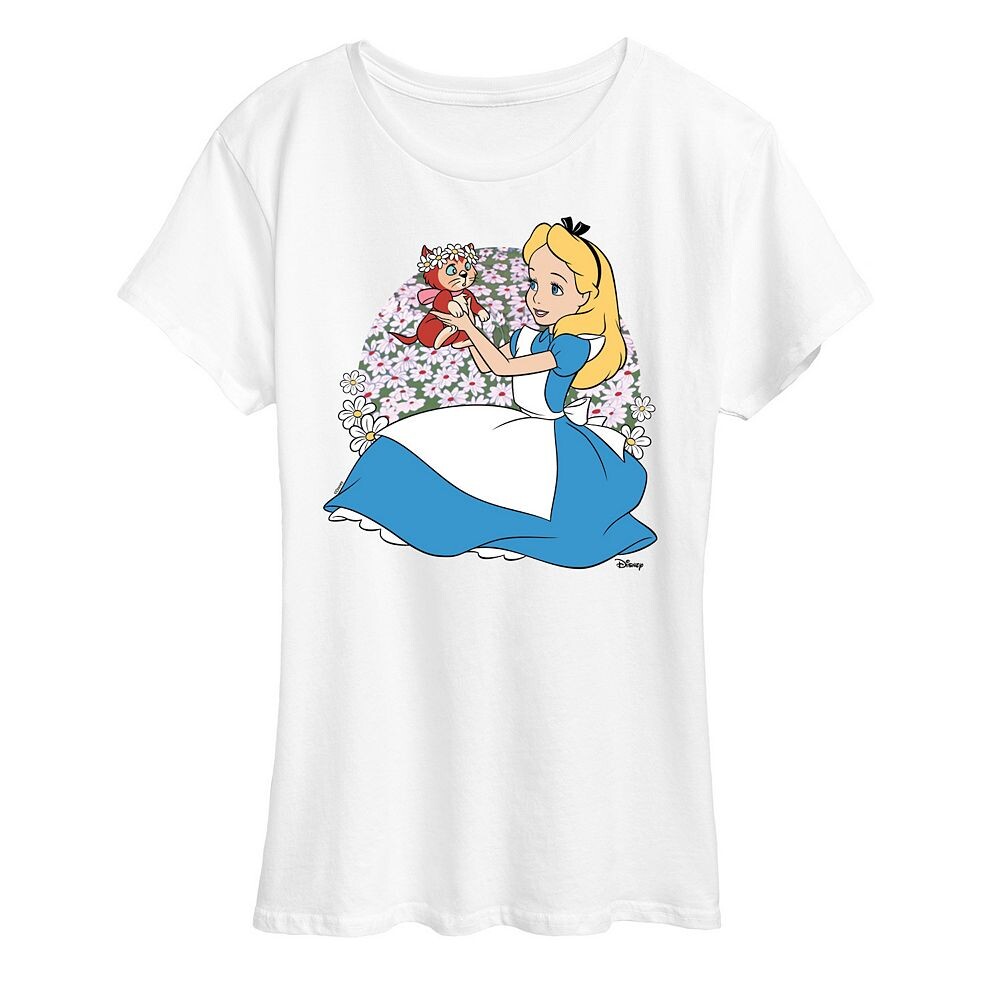 Женская футболка с рисунком Disney's Alice in Wonderland Alice & Dinah, белый
Женская футболка с рисунком Disney's Alice in Wonderland Alice & Dinah, белый