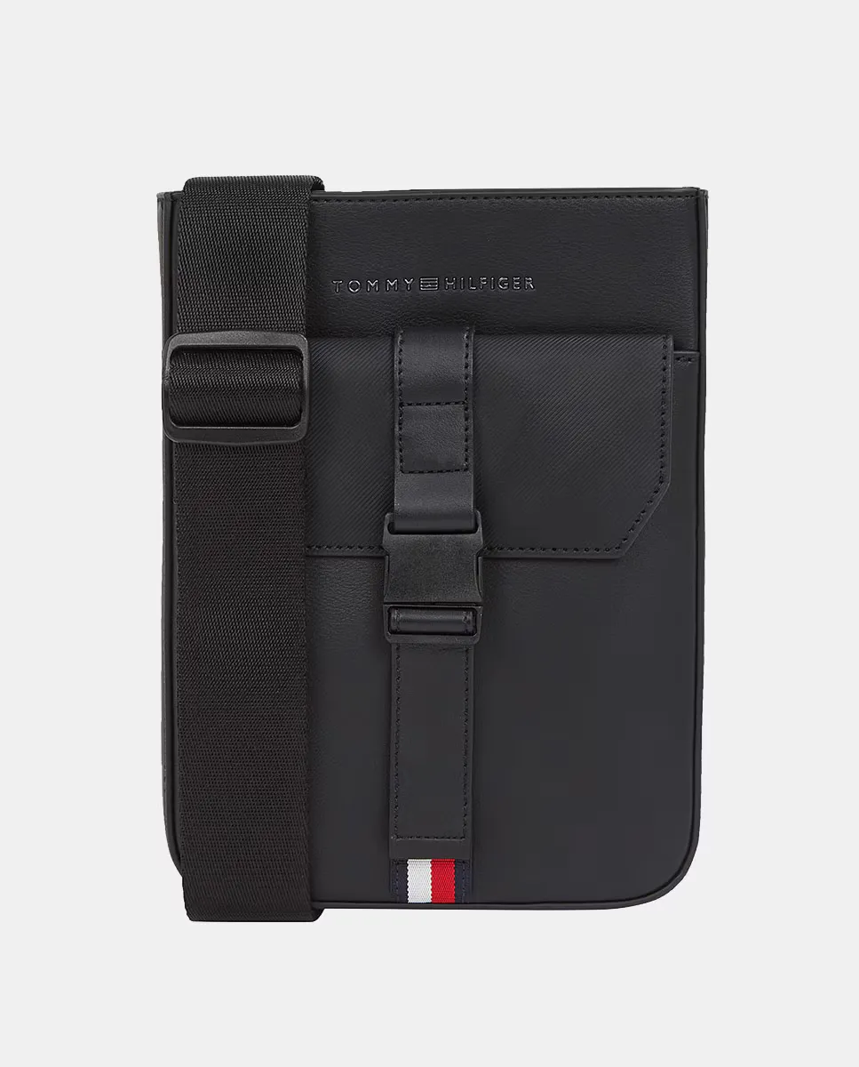 Мужская перекрестная сумка-бандо из экокожи с логотипом спереди Tommy Hilfiger, черный
Мужская перекрестная сумка-бандо из экокожи с логотипом спереди Tommy Hilfiger, черный