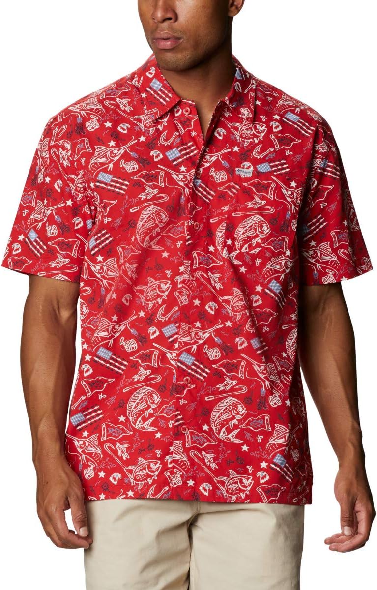 Мужская рубашка Columbia Super Tamiami с длинным рукавом, Red Spark Americana Fishing Print
Мужская рубашка Columbia Super Tamiami с длинным рукавом, Red Spark Americana Fishing Print