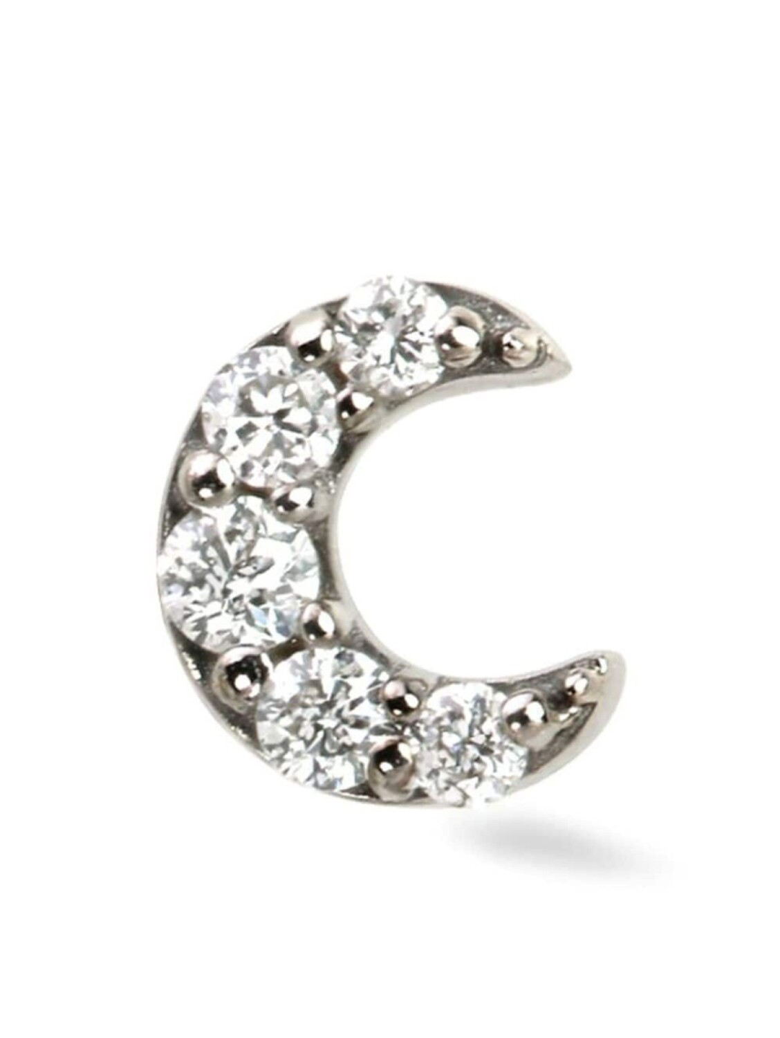 Серьга-гвоздик Moon из белого золота с бриллиантами Lark & Berry, серебряный
Серьга-гвоздик Moon из белого золота с бриллиантами Lark & Berry, серебряный