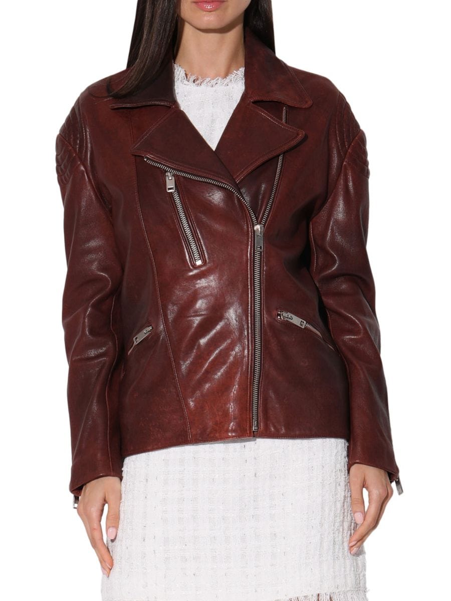 Двубортная кожаная байкерская куртка Alexa Walter Baker, цвет Red Wood, Коричневый, Двубортная кожаная байкерская куртка Alexa Walter Baker, цвет Red Wood
Двубортная кожаная байкерская куртка Alexa Walter Baker, цвет Red Wood, Коричневый, Двубортная кожаная байкерская куртка Alexa Walter Baker, цвет Red Wood