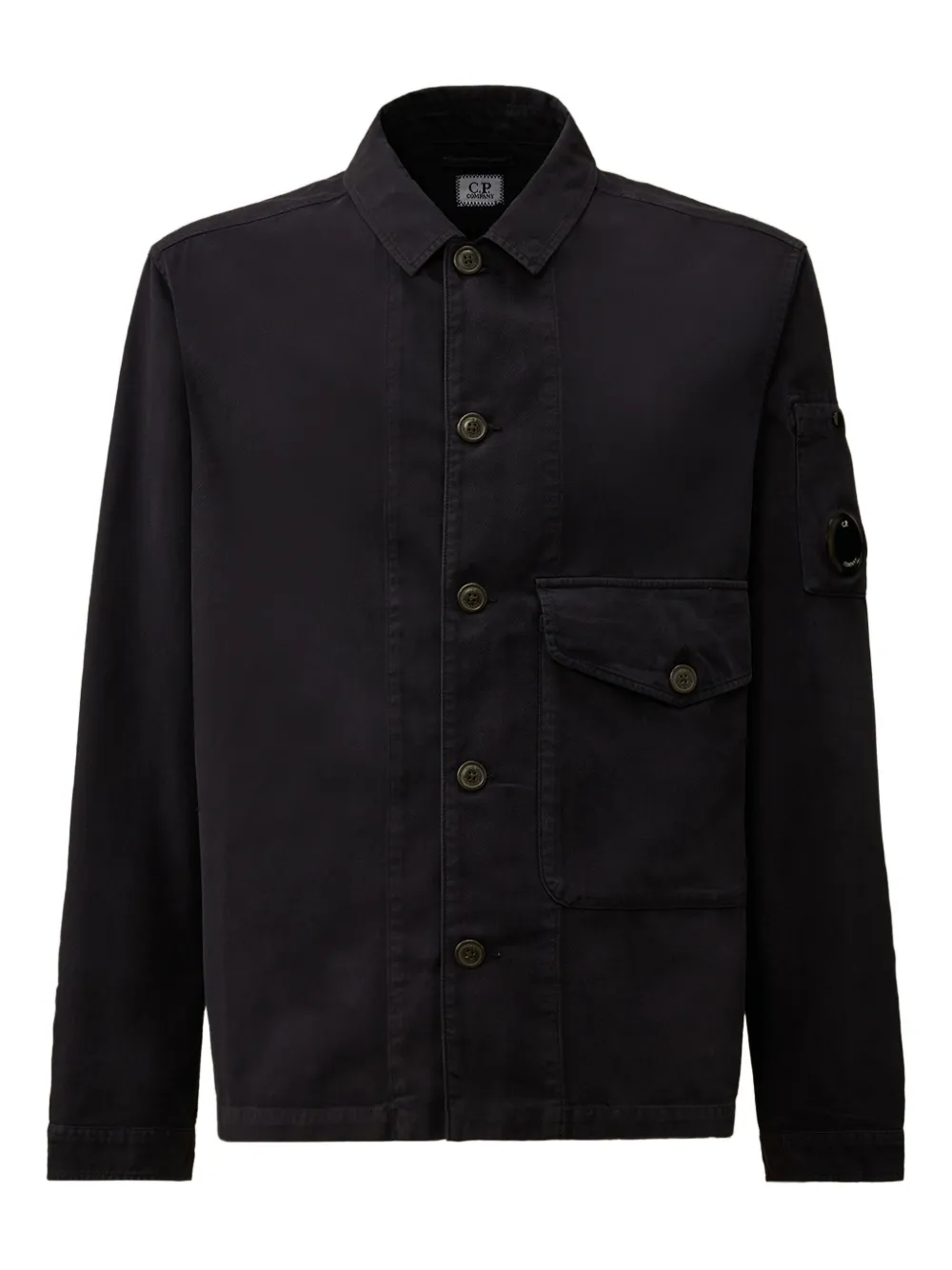 Рубашка-оверширт с деталями на линзах C.P. Company, синий
Рубашка-оверширт с деталями на линзах C.P. Company, синий