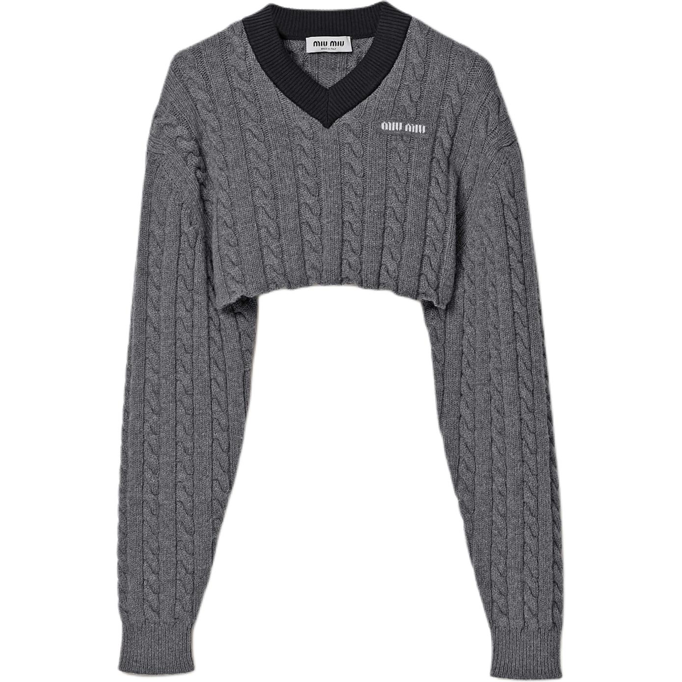 MIU MIU Свитер Women's Gray Blue
MIU MIU Свитер Women's Gray Blue