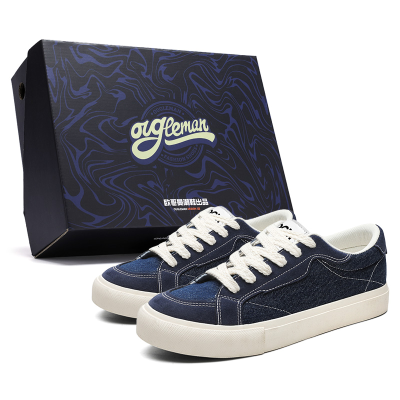 OUGLEMEN Стойкие к скольжению и истиранию, сбалансированные, легкие, дышащие низкие скейтерские кеды унисекс деним блю, цвет Denim Blue
OUGLEMEN Стойкие к скольжению и истиранию, сбалансированные, легкие, дышащие низкие скейтерские кеды унисекс деним блю, цвет Denim Blue