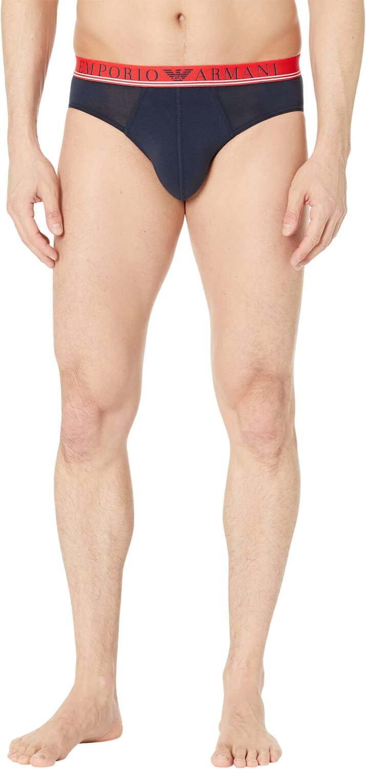 Трусы Emporio Armani Mixed Waistband 3-Pack Brief, цвет Marine/Marine/Marine
Трусы Emporio Armani Mixed Waistband 3-Pack Brief, цвет Marine/Marine/Marine