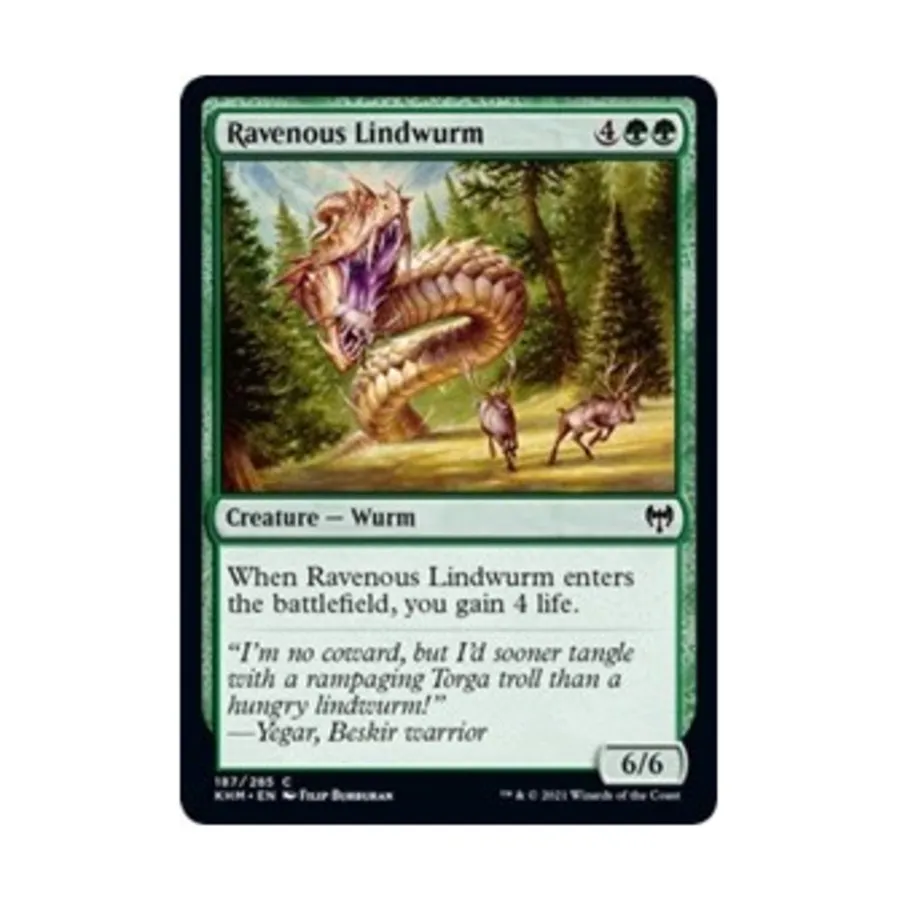 CCG Прожорливый Линдвурм (клавиша C), MTG - Kaldheim
CCG Прожорливый Линдвурм (клавиша C), MTG - Kaldheim