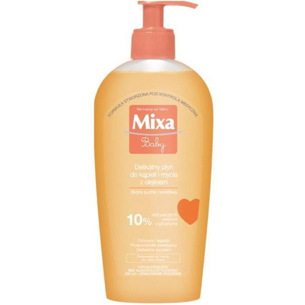 Мягкое детское мыло для купания и мытья на основе масла 400 мл Mixa 
Мягкое детское мыло для купания и мытья на основе масла 400 мл Mixa