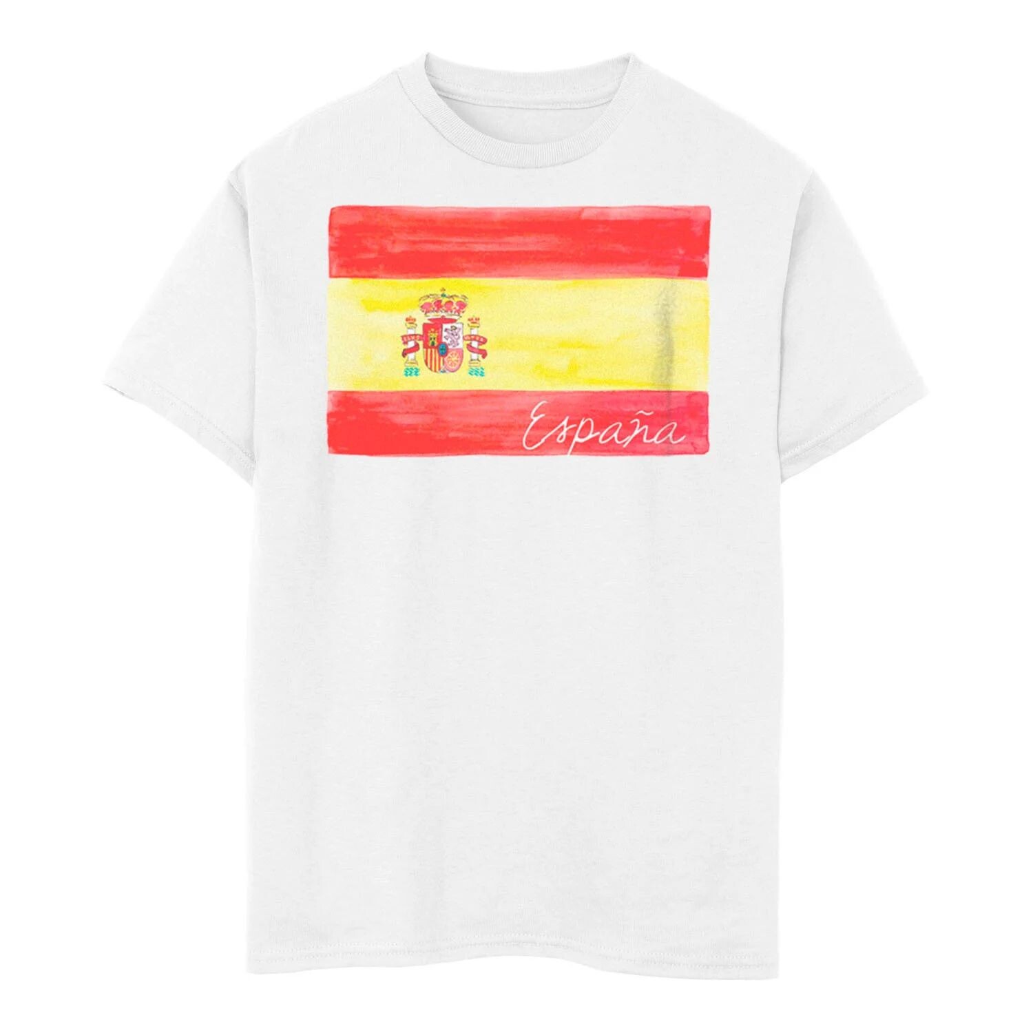 Футболка с флагом Испании, нарисованным акварелью, для мальчиков 8–20 лет Licensed Character
Футболка с флагом Испании, нарисованным акварелью, для мальчиков 8–20 лет Licensed Character