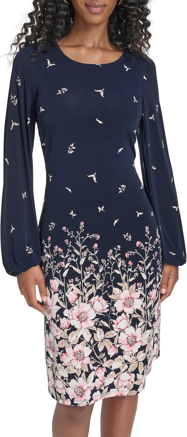 Женское платье-рубашка Tommy Hilfiger из джерси с рукавами-блузонами, Sky Captain Multi
Женское платье-рубашка Tommy Hilfiger из джерси с рукавами-блузонами, Sky Captain Multi