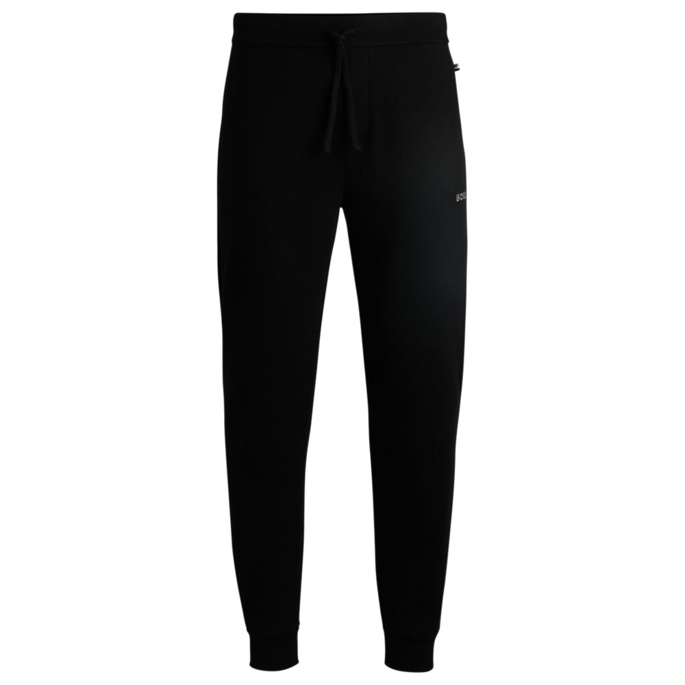 Пижамные штаны из вафельного хлопка BOSS, черный
Пижамные штаны из вафельного хлопка BOSS, черный