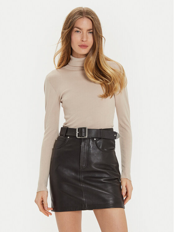 Свитер с высоким воротником приталенного кроя Jdy, бежевый
Свитер с высоким воротником приталенного кроя Jdy, бежевый