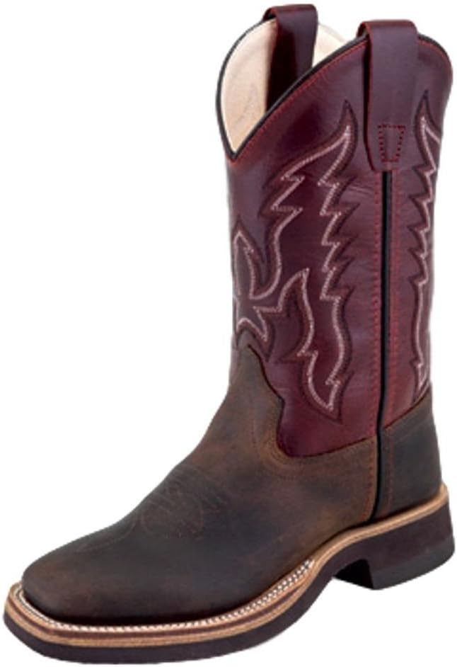 Двухцветные кожаные ковбойские сапоги Old West для мальчиков, квадратный носок, коричневые
Двухцветные кожаные ковбойские сапоги Old West для мальчиков, квадратный носок, коричневые