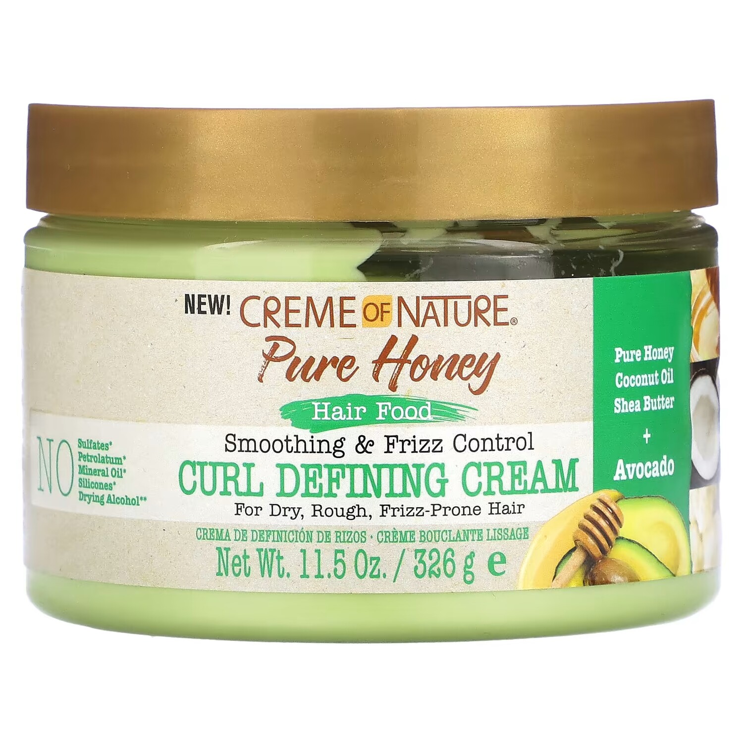 Крем для разглаживания и контроля вьющихся волос Creme Of Nature Pure Honey определяющий кудри, 326 г
Крем для разглаживания и контроля вьющихся волос Creme Of Nature Pure Honey определяющий кудри, 326 г