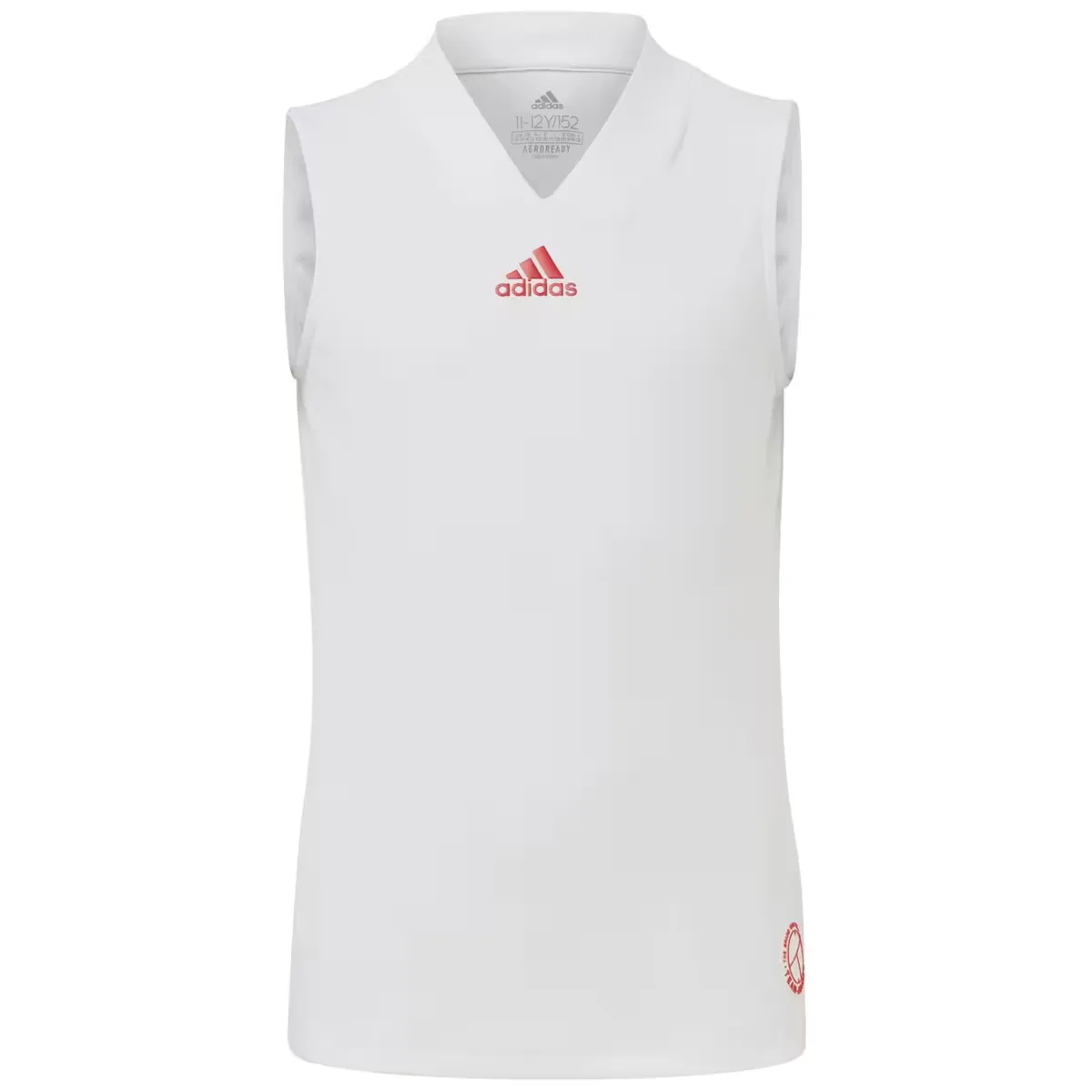 Adidas G Q3 Match Детская теннисная рубашка, белый 
Adidas G Q3 Match Детская теннисная рубашка, белый