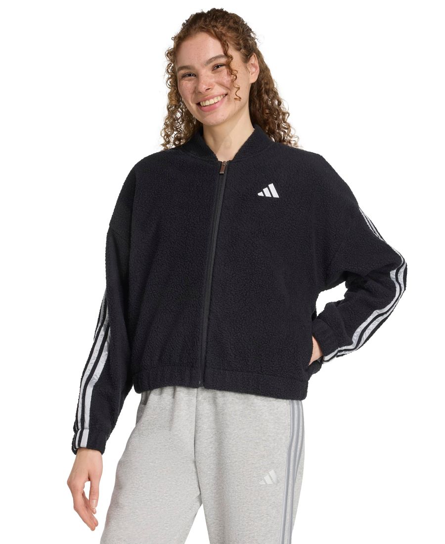 Женская куртка свободного кроя на молнии Adidas, Black/Silver Met
Женская куртка свободного кроя на молнии Adidas, Black/Silver Met