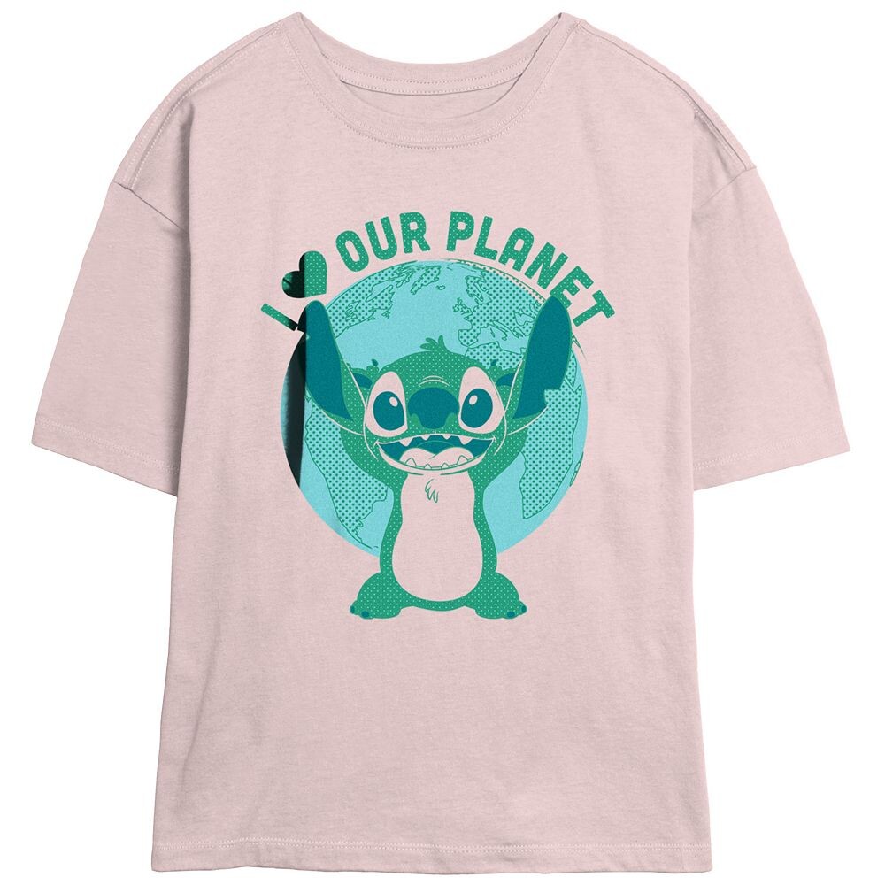 Детская футболка с рисунком «Скиммер» Stitch Lilo & Stitch I Love Our Planet от Disney, цвет Blush
Детская футболка с рисунком «Скиммер» Stitch Lilo & Stitch I Love Our Planet от Disney, цвет Blush