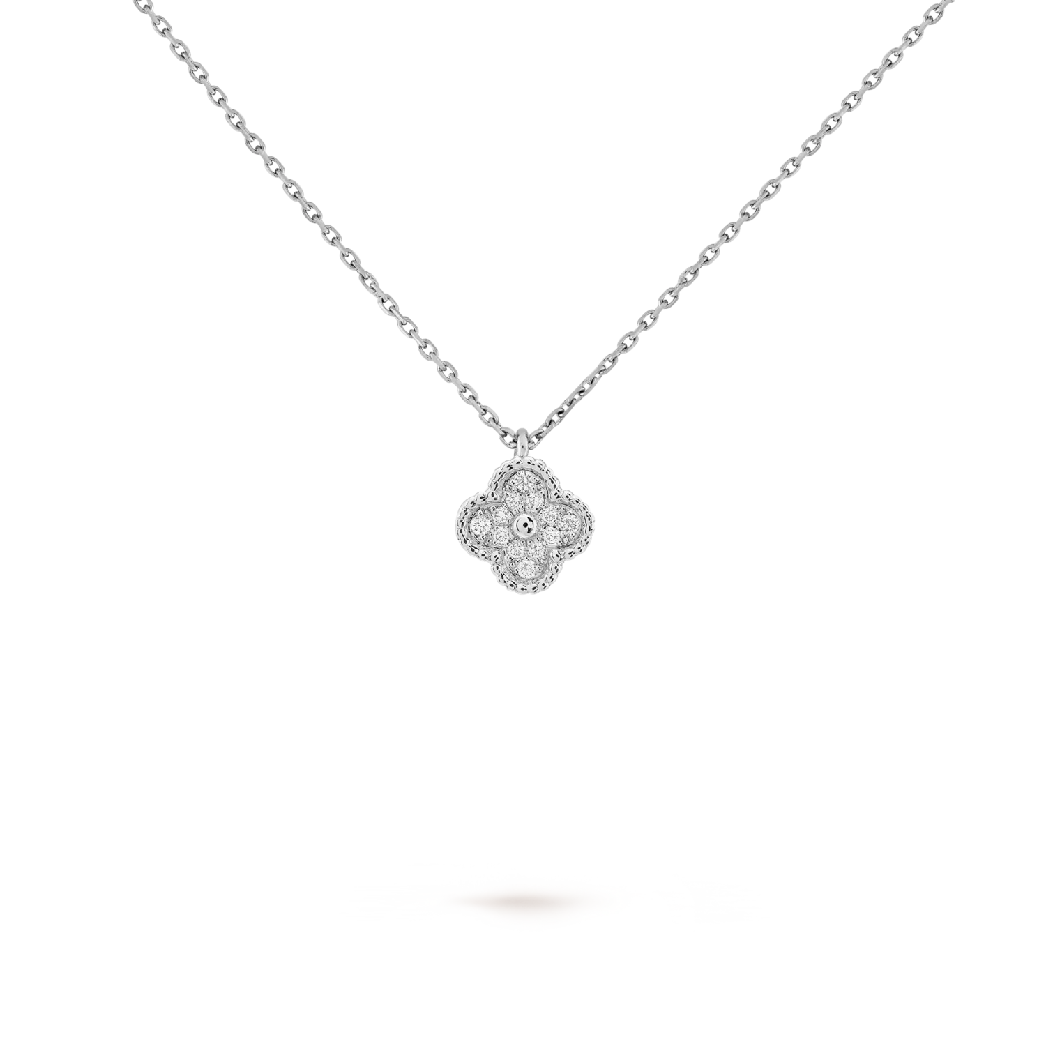 Кулон Van Cleef & Arpels Sweet Alhambra, белое золото 18 ct, бриллиант
Кулон Van Cleef & Arpels Sweet Alhambra, белое золото 18 ct, бриллиант