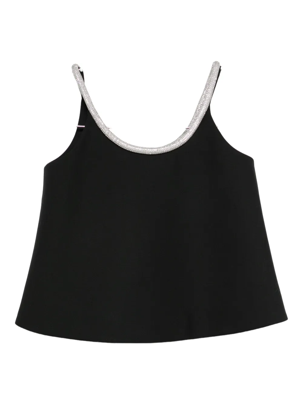 Топ А-силуэта с аппликацией Róhe, черный
Топ А-силуэта с аппликацией Róhe, черный