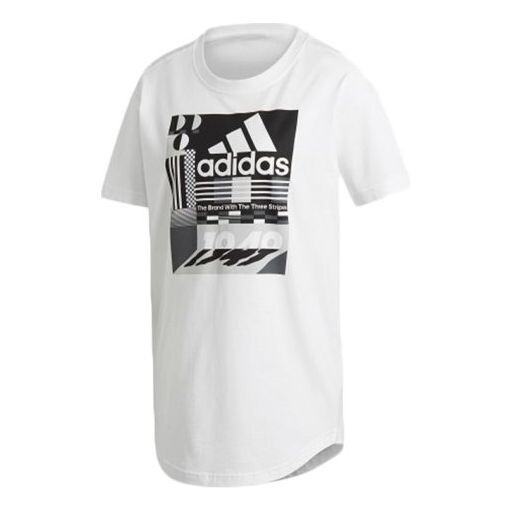 Футболка, необходимые графические Футболка Adidas, белый 
Футболка, необходимые графические Футболка Adidas, белый