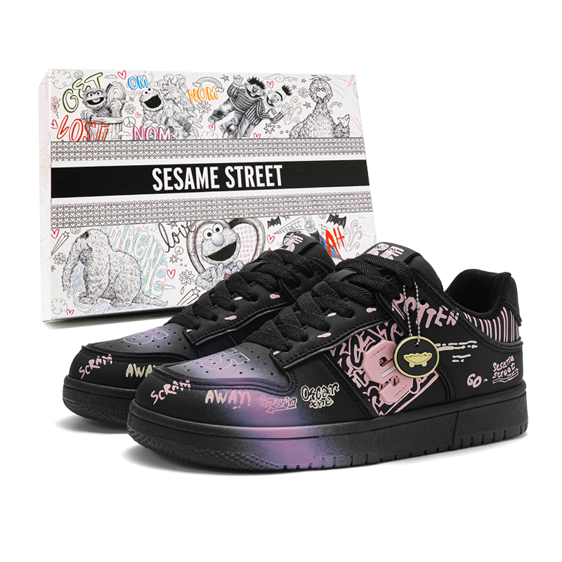 SESAME STREET Унисекс скейтерские кеды низкие экрю/черные - черно-розовые, цвет Black Pink
SESAME STREET Унисекс скейтерские кеды низкие экрю/черные - черно-розовые, цвет Black Pink
