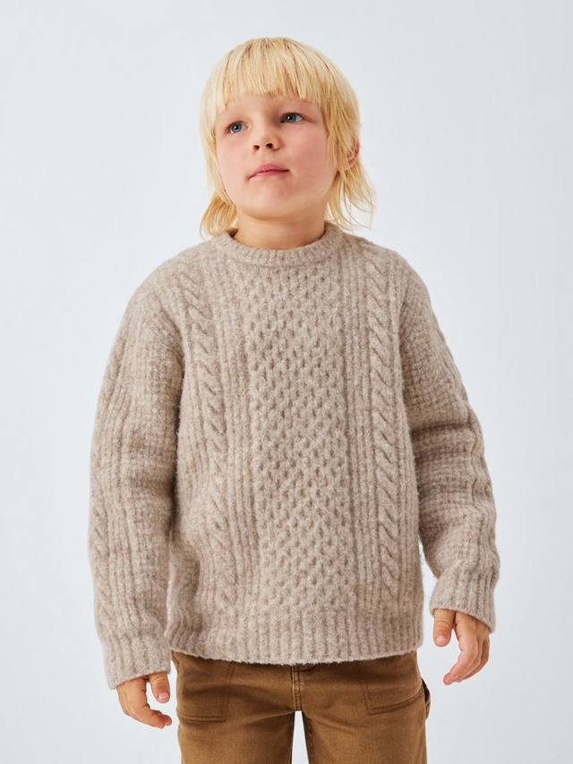 Детский джемпер с воротником-гольф и ажурным узором John Lewis, Beige
Детский джемпер с воротником-гольф и ажурным узором John Lewis, Beige